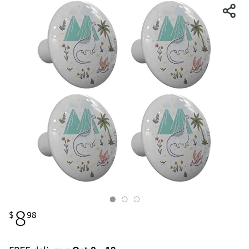 Dinosaur drawer pulls